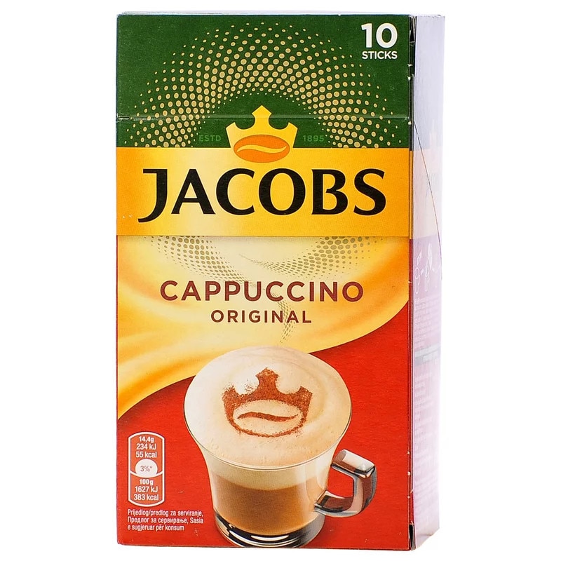 Cappuccino JACOBS Instant Original 8 x 11, 6 g