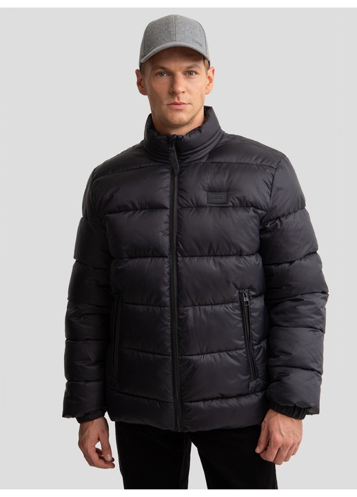 Geaca barbati, Big Star, JAZLYNN 906, Poliester, neagra, termoizolant, matlasate
