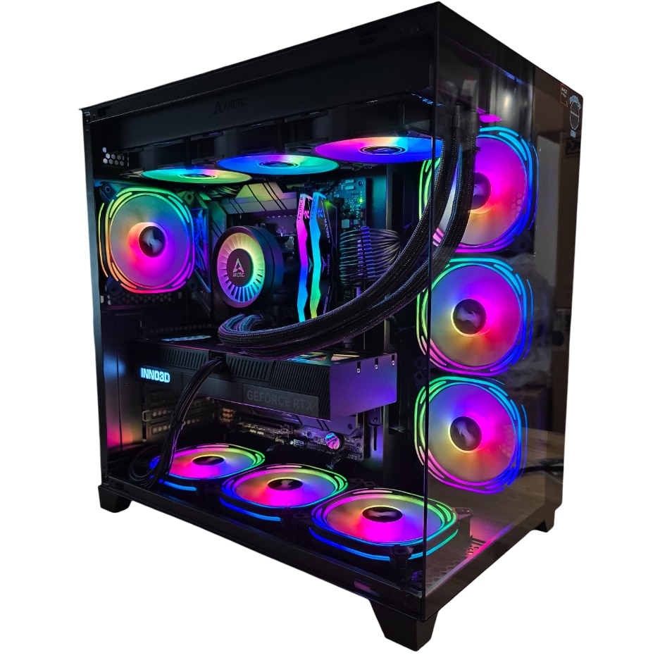 Sistem Desktop PC Gaming MCO, AMD Ryzen 7 9800X3D pana la 5.2GHz