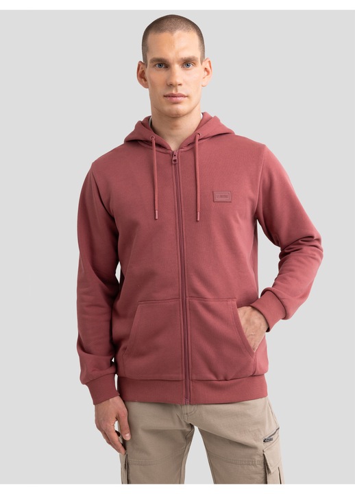 Hanorac barbati, Big Star, HOODOR ARTISH ZIP 602, caramiziu