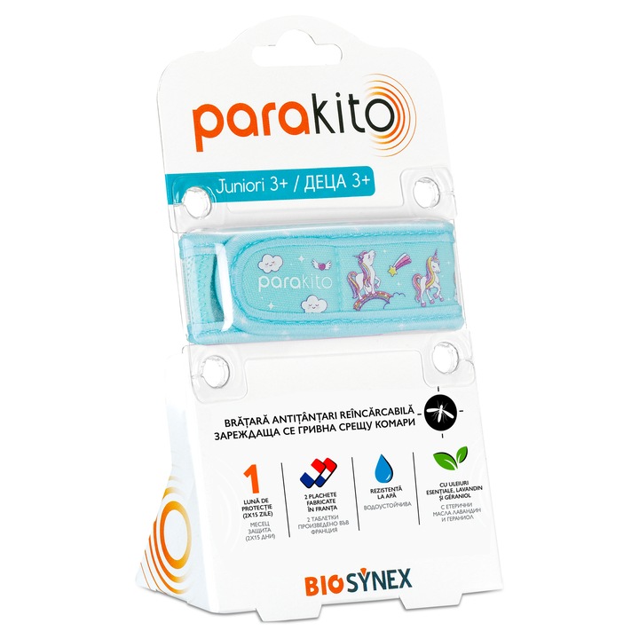 Bratara tantari-Para'Kito Unicorn cu doua tablete uleiuri esentiale pentru 30 zile