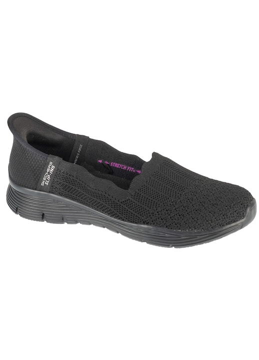 Skechers, Balerini Slip-Ins Seager, Negru