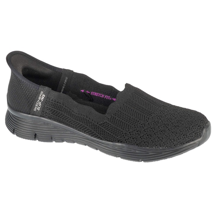 Skechers, Пантофки Seager Slip-Ins, Черен, 41