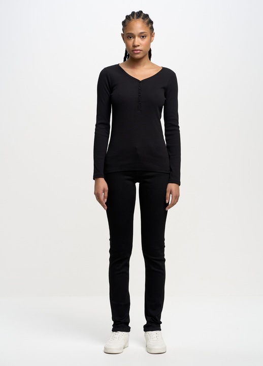 Bluza pentru dama, Big Star Nathalie 906, bumbac, negru, 2XL INTL