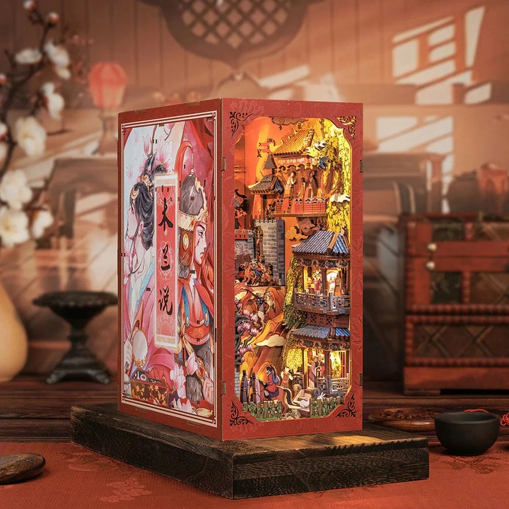 3D Puzzle, DIY könyvtámasz, Mulan legendája, 298 darab