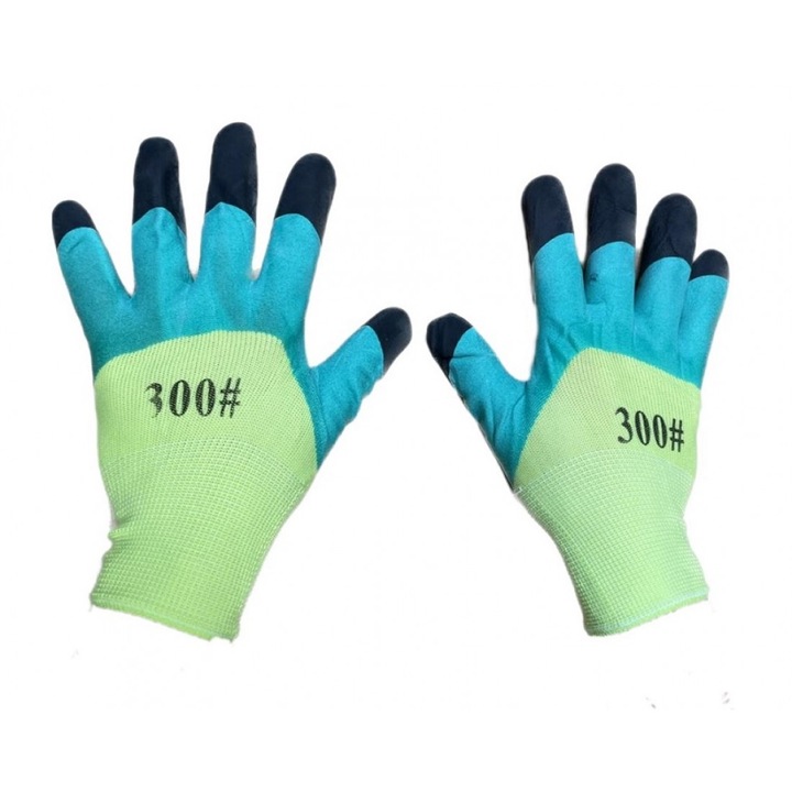 12 db védőkesztyű készlet #300 foszforeszkáló fekete Craft-Tec MX726-al