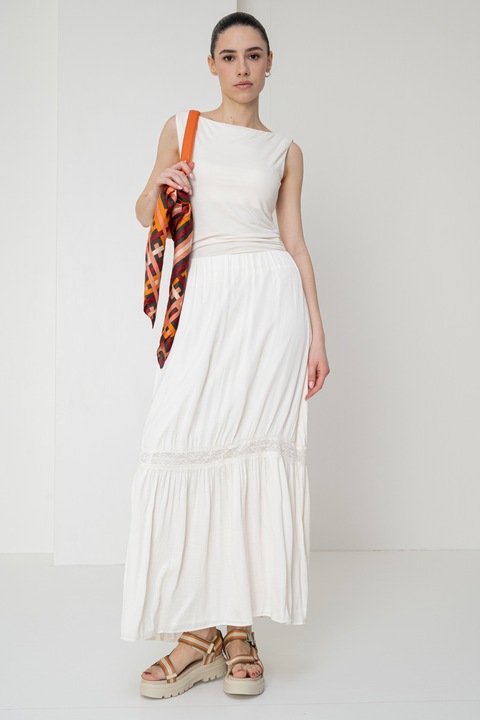 Gina Tricot, Танк топ с набирания 23184, Слонова кост