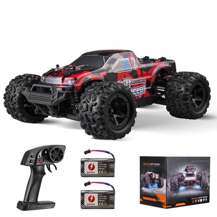 Masina cu telecomanda pentru copii, Model RC 1:18, Pentru toate terenurile, 4WD, Camion off-road