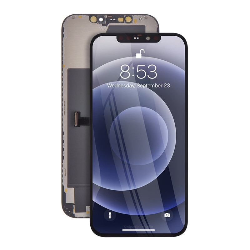 Display pentru Apple iPhone 12 Pro, DaDen®, Negru, LCD, Ecran