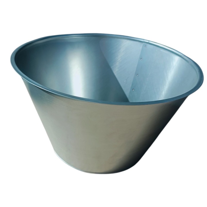 Tava de copt paine, Otel Carbon, Calitatea KYRAN STEEL, Baza 17cm, Deschidere 25cm, Inaltime 17cm