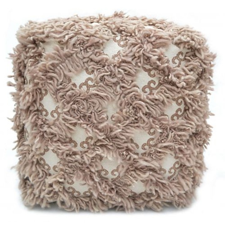 Bakero Pouf Allure taupe (40x40 cm)