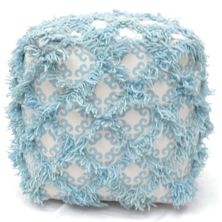 Bakero Pouf Allure aqua (40x40 cm)