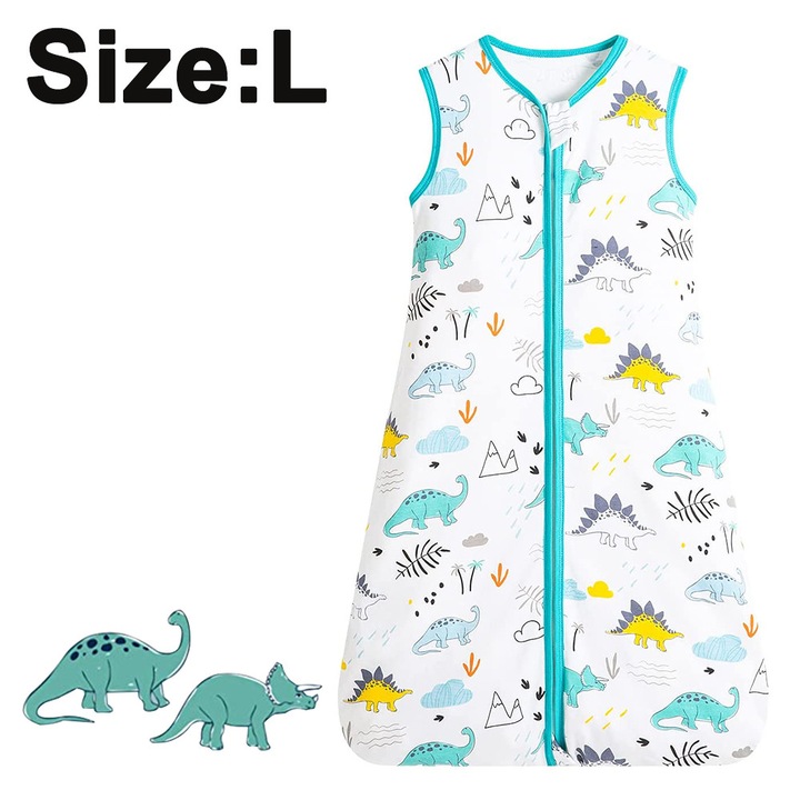 Sac de dormit de vara pentru bebelusi, reglabil, 70-90 cm, pentru nou-nascuti, 0-48 luni (L, stil C)