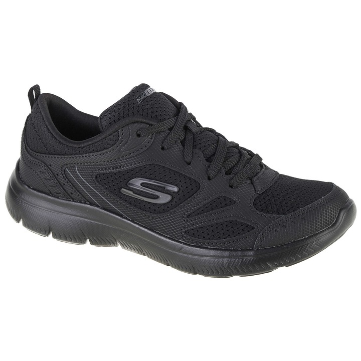 Sportcipo, Skechers Summits Suited 12982-BBK, Fekete, 39 EU