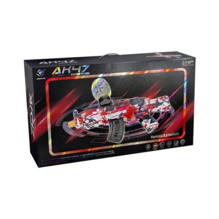 Pusca de jucarie cu gloante de apa – distractie interactiva, design modern si baterie reincarcabila, 8+