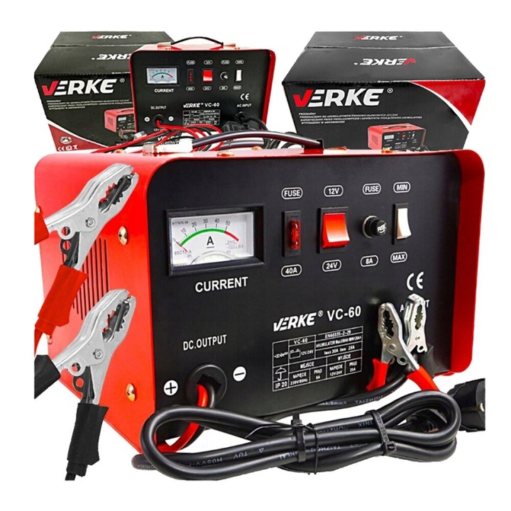 Egyenirányító, akkumulátor töltő, gyors töltés, 12-24V, 30 A, Verke