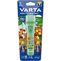 Lanterna LED Varta Kids, 10 lm, baterii 2xAA incluse, Verde