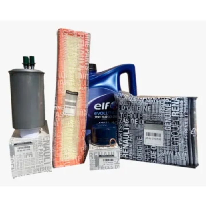 Pachet revizie Dacia Logan/Sandero 1.5 DCI, ulei Elf 10W40