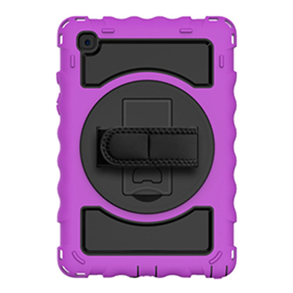 Husa de protectie premium SIgloo, pentru Samsung Galaxy Tab A7(T500) 2022/2020, 10.4'', Protectie Completa, Stand rotativ, Curea Umar, Anti-Soc, Mov