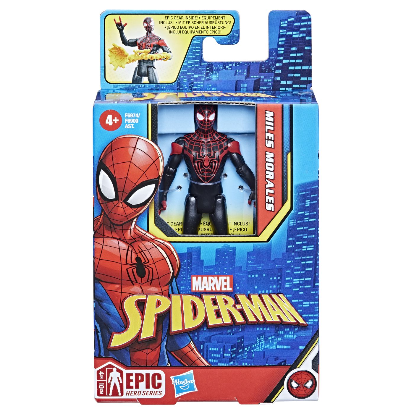 Figurina Spider-Man Epic Hero - Miles Morales, 10 cm