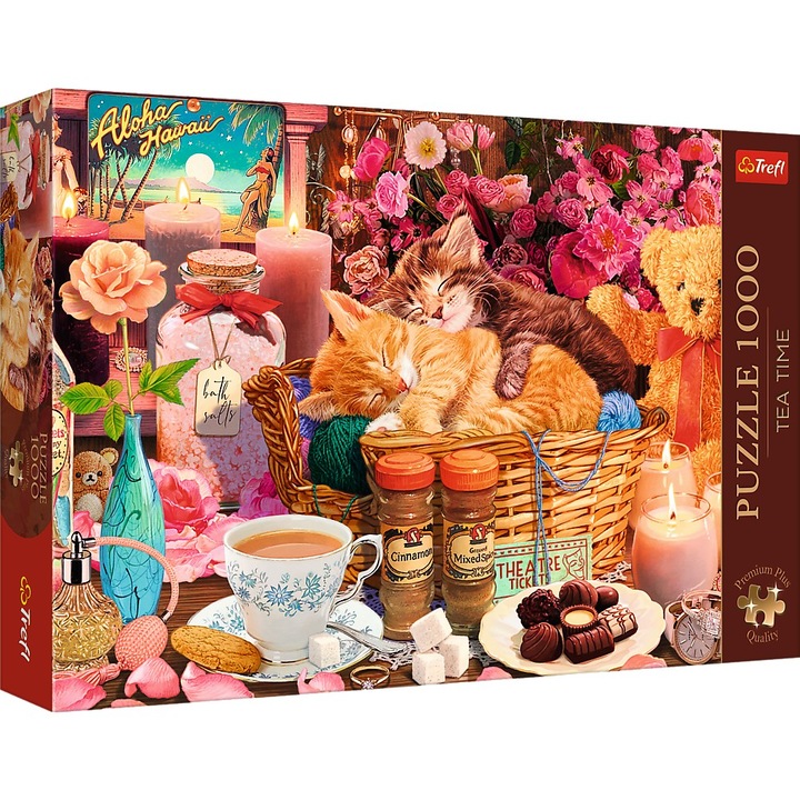Пъзел Trefl Premium Plus - Tea Time, Всички хубави неща, 1000 части