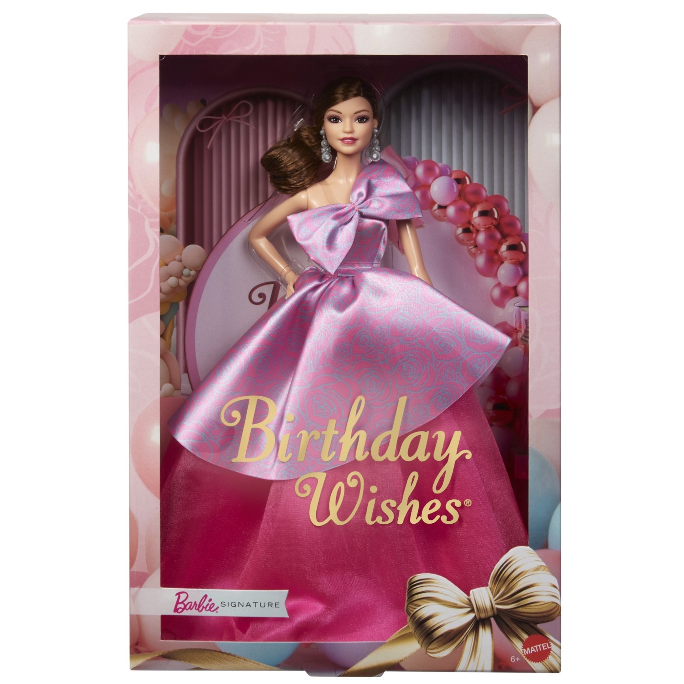 Papusa Barbie Signature - Birthday wishes, Satena cu rochie