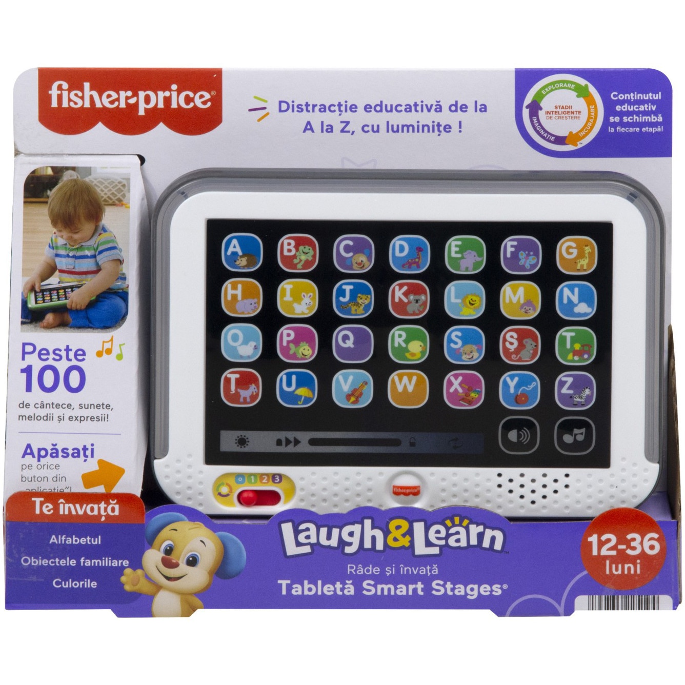 Jucarie Fisher Price Laugh Learn - Tableta Smart, lb. romana
