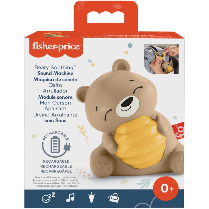 Играчка Fisher Price - Мече, със светлини и звуци