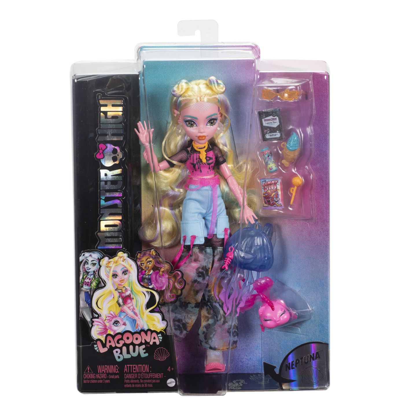 Papusa Monster High - Lagoona Blue si Pestisorul Neptuna