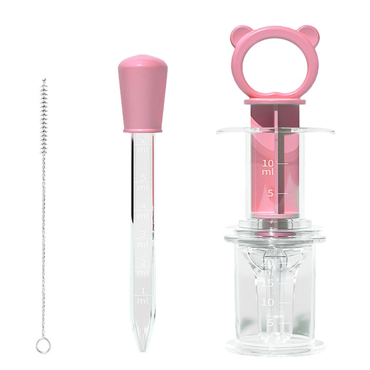 Dispenser medicamente lichide pentru copii seringa dozatoare transparenta 10ml