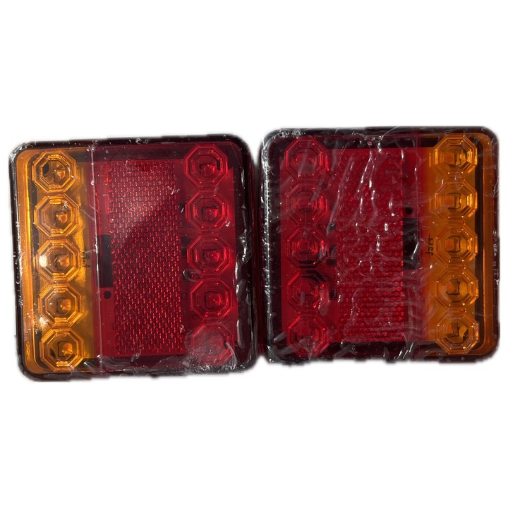 Комплект светодиодни стопове за ремарке, каравана 12V- 80V, 2 бр., 10 x 10 cm