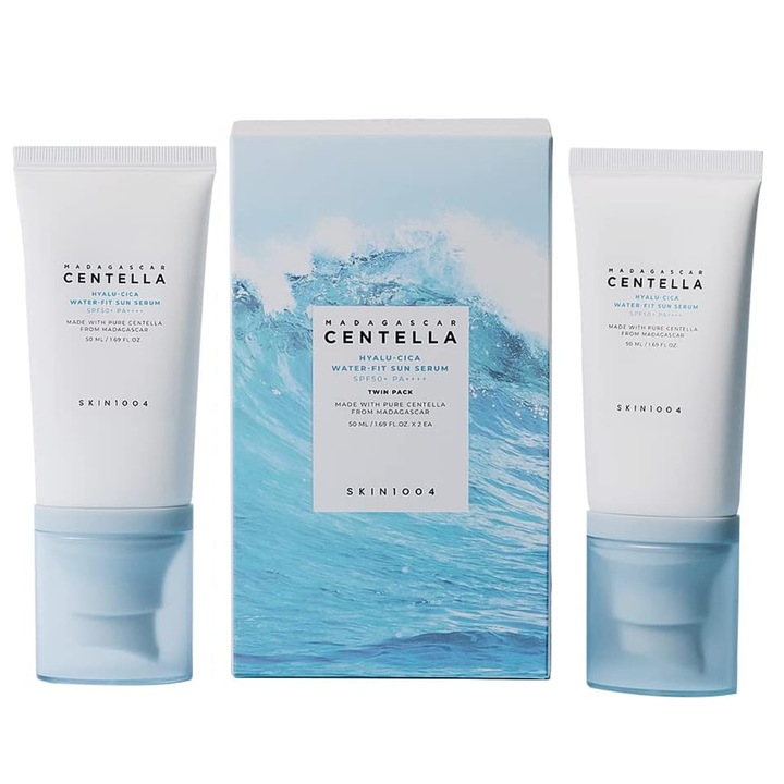 Skin1004 Hyalu-Cica Water-Fit Fényvédő Szérum csomag 50mlx2db (SPF50+ PA++++ )