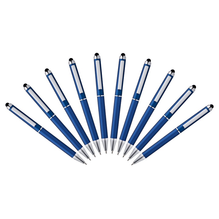 Set 10 bucati Pix din ABS, PIKSEL, cu touch screen, Albastru