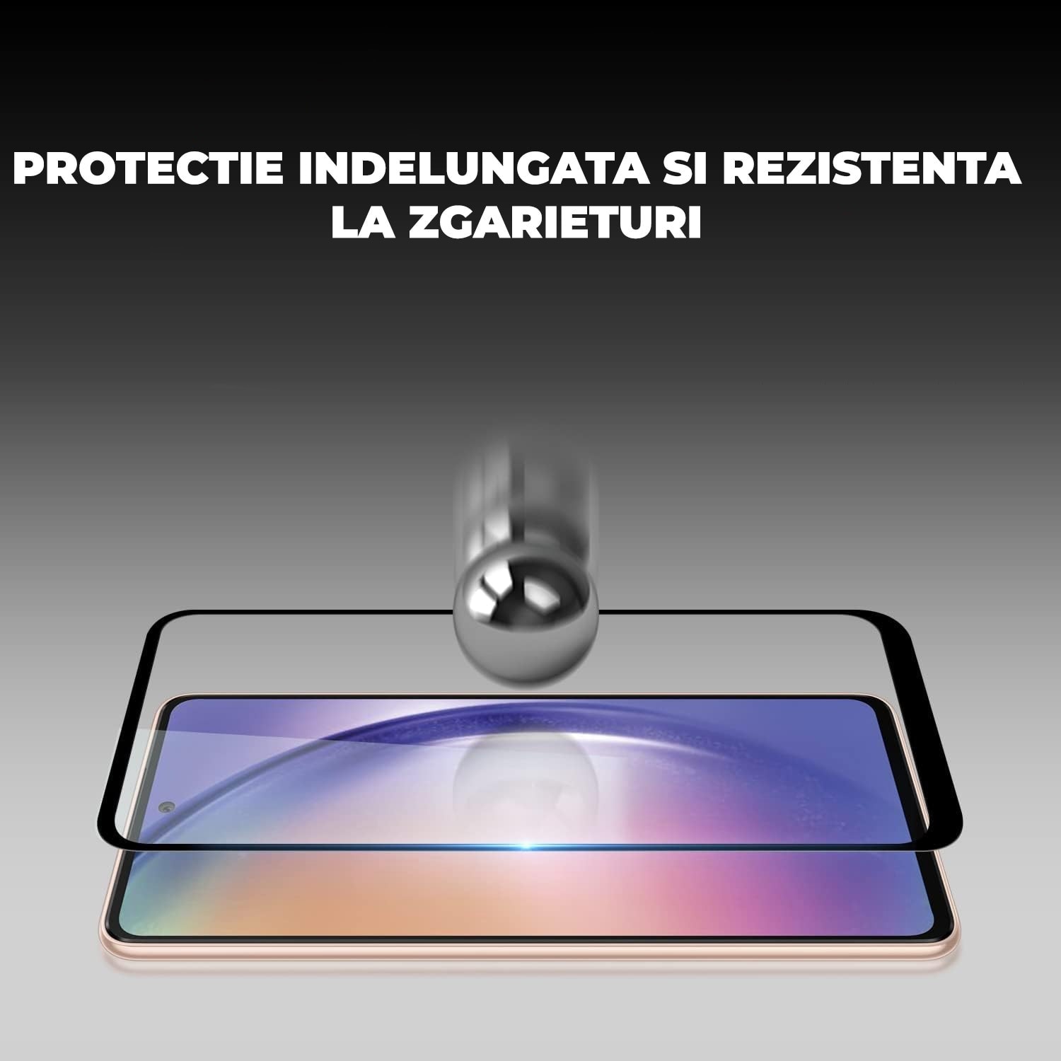 Set Husa si Folie de protectie pentru Samsung Galaxy A36 Daden® Silicon Soft, Ultra Slim, Protectie sporita, Interior de microfibra, Roz