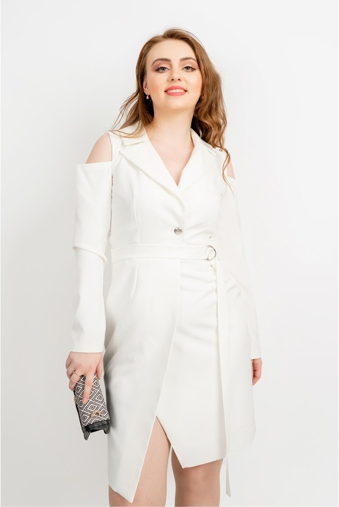 Rochie de ocazie petrecuta alba Kirra - Moze, Alb