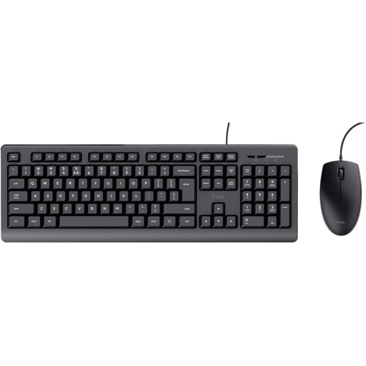 Комплект клавиатура и мишка TR-24645 Trust Basic, черен