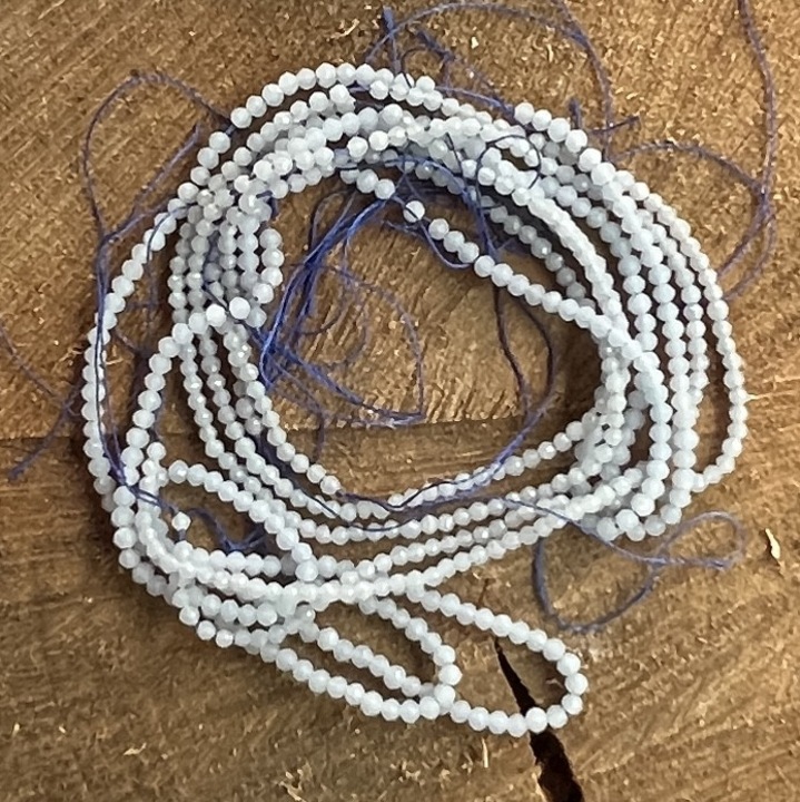 Sirag margele pietre semipretioase, Druzy, sfere fatetate ANGELIT, 3-4 mm