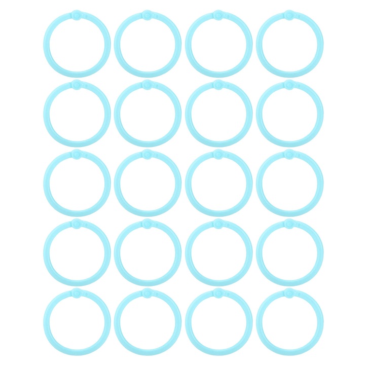 Inele pentru indosariat flexibile, set 20 bucati, 30mm