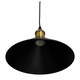 Corp de iluminat E27 tip pendul corp metalic conic cu Ø 16 cm, bec neinclus, negru, AVI-4809