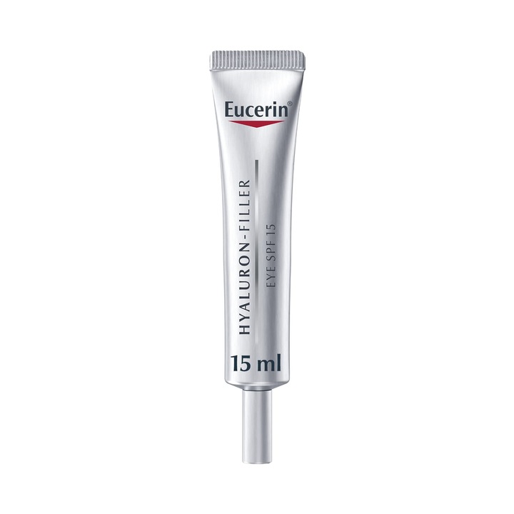 Околоочен крем - Eucerin Anti-Age Hyaluron-Filler - Spf 15, 15 мл