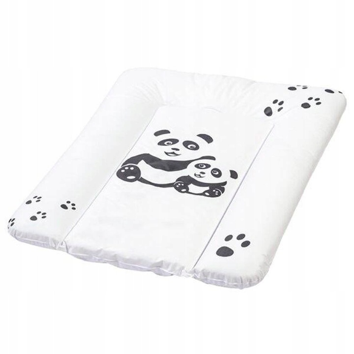 Saltea de infasat pentru copii, Keeeper, polipropilena, 70 x 50 x 5 cm, alb/negru