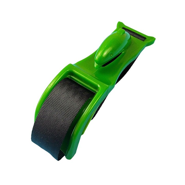 Deviator Centura de Siguranta, Leski, pentru Burtica Gravidelor, Universal, Ajustabil, 21x6 cm, Model Delfin Verde