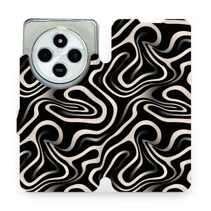 Mobiwear flip tok Xiaomi Redmi 14C / Poco C75 telefonhoz, elegáns kivitel, ütés- és karcálló, többszínű