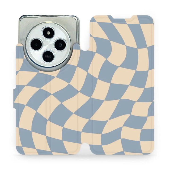 Mobiwear flip tok Xiaomi Redmi 14C / Poco C75 telefonhoz, sokszínű, elegáns kivitel, teljes védelem