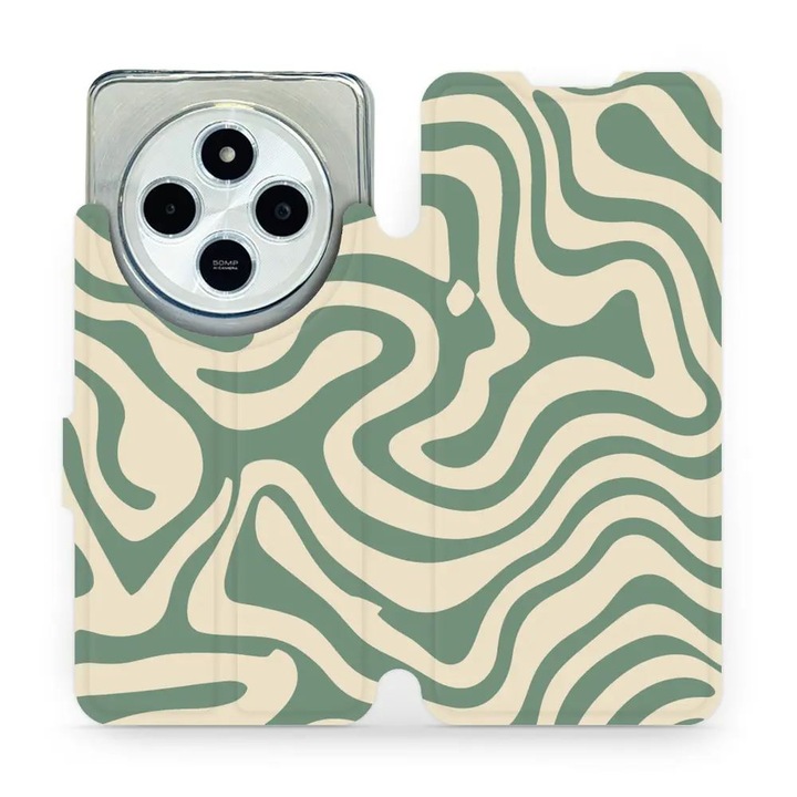 Mobiwear flip tok Xiaomi Redmi 14C / Poco C75 telefonhoz, elegáns kivitel, ütés- és karcálló, többszínű