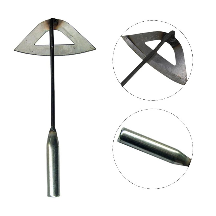 Sapa gradina, set 2 bucati, sapa artizanala si instrument de plivit, din otel calit, performanta eficienta, erbicidare precisa - PRONGRAS