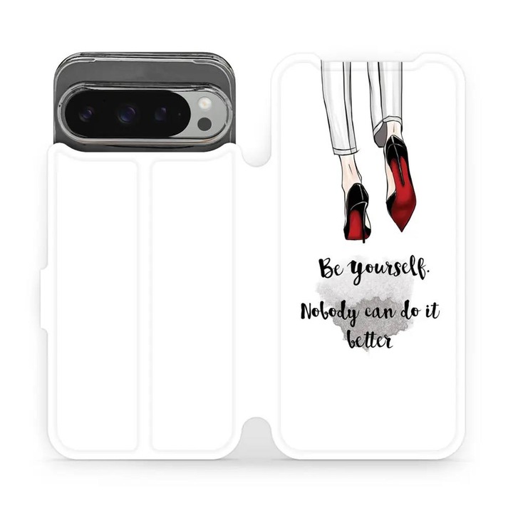 Husa flip Mobiwear pentru Google Pixel 9 Pro XL, rezistenta la socuri si zgarieturi, multicolor