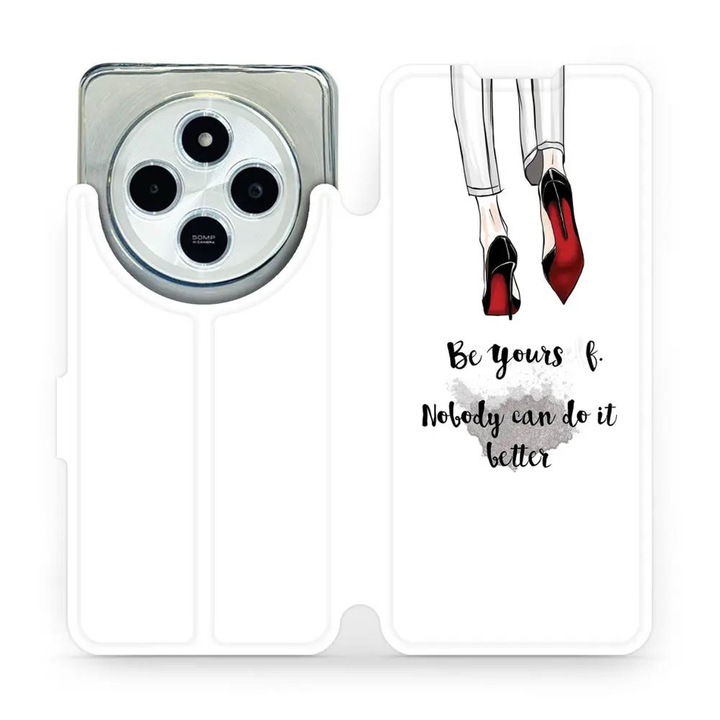 Mobiwear flip borítás Xiaomi Redmi 14C / Poco C75 telefonhoz, ütés- és karcálló, többszínű