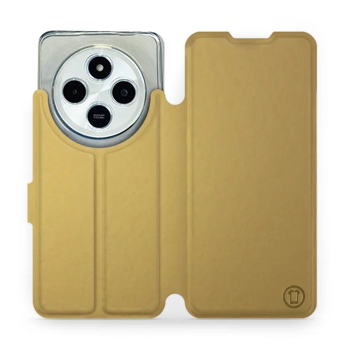 Mobiwear flip-huzat Xiaomi Redmi 14C / Poco C75-höz, sokszínű, ökológiai bőr anyag, elegáns design