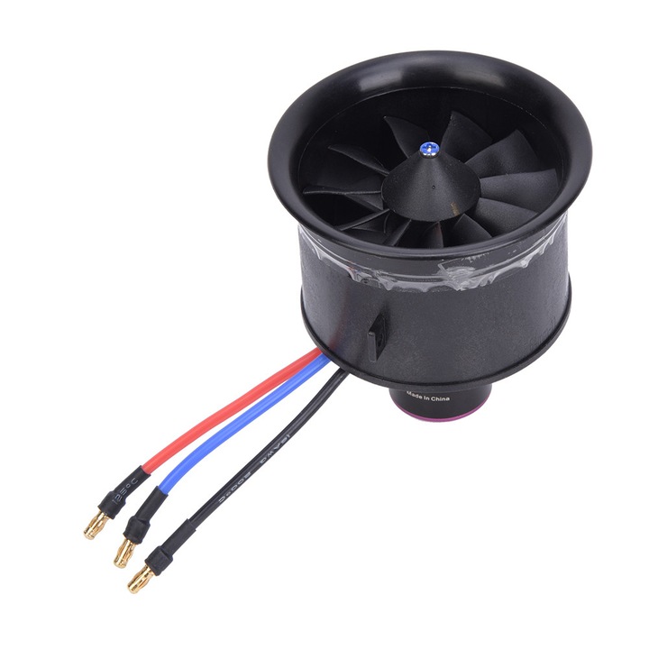Елис 64мм 11 перки за RC модел, 1.64мм, KV3900, 3S, черен цвят